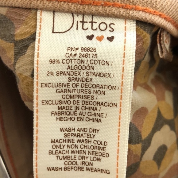 Dittos Brown Leopard shorts | SIZE 29 - Picture 9 of 9